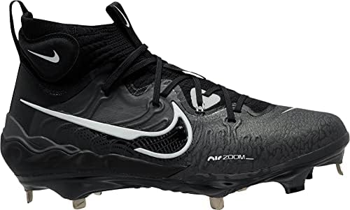 Nike Alpha Huarache NXT DJ6517-010 Црн/темно чад сив/лесен чад сив/бел машки метал бејзбол се распрснува 10,5 САД