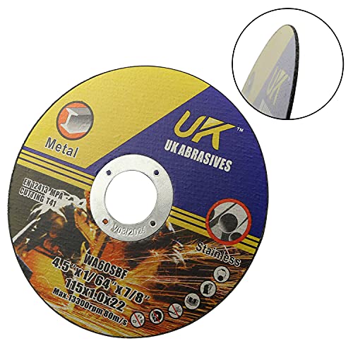 50 пакувања 4-1/2 инчи отсечени метални тркала и не'рѓосувачки челик Агресивно сечење на диск за сечење на дискови