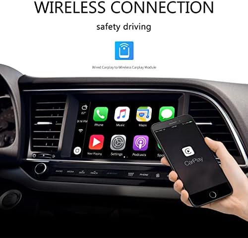 Безжичен Адаптер CarPlay, USB Dongle APPLE CarPlay ЗА Фабрички Жични Автомобили CarPlay, Безжичен Carplay Dongle Convert, Жичен