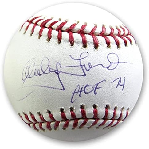 Вајти Форд потпиша автограмиран бејзбол Јанкис „HOF 74“ PSA F83874 - Автограмски бејзбол