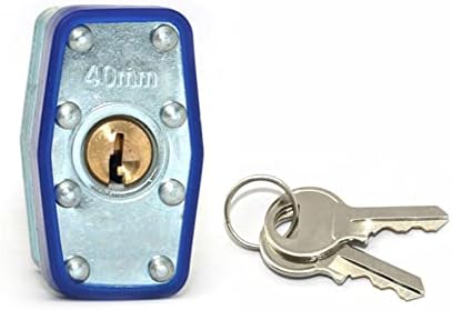Ламинирано копче со таблички, заклучени брави, сини пластични обрач нормална окова, пакет од 12 ， заклучување за шкафче за теретани,