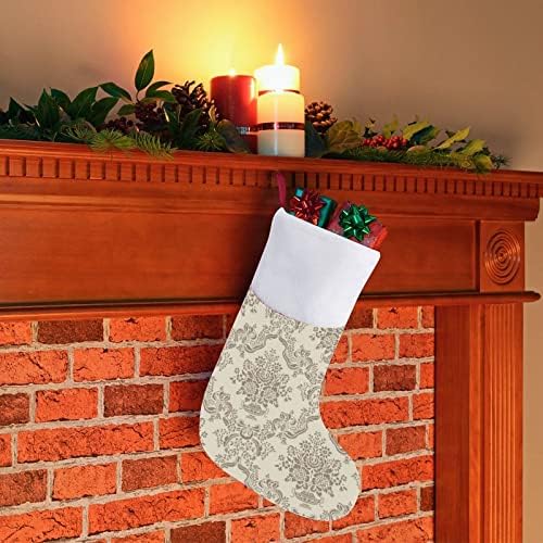 Декоративно светло цветно божиќно порибување Божиќни чорапи торбичка куќа семејство Божиќ декор
