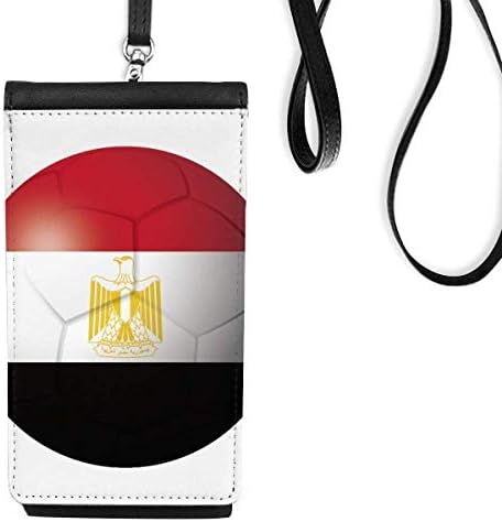 Египет Национално знаме Фудбал Фудбал Фудбал Телефон Паричник чанта што виси мобилна торбичка црн џеб