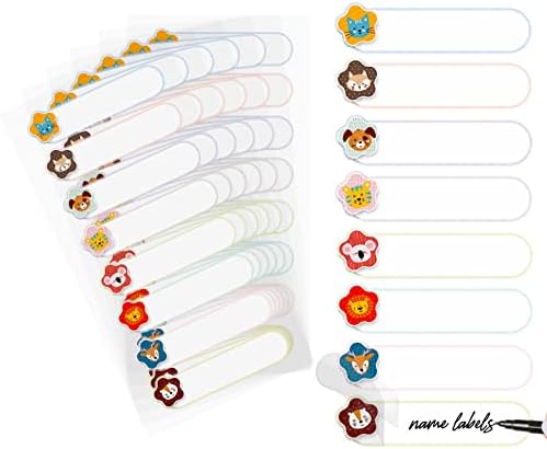 Етикети За Шишиња за Бебиња Easykart За Дневен Престој, Само-Ламинирање, Водоотпорни Етикети За Пишување Имиња, Избрани Големини &засилувач;