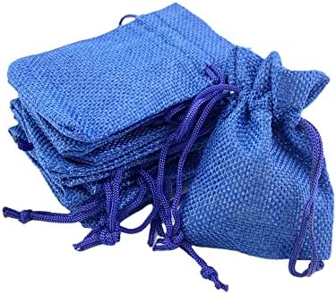 Палмхом пакет од 25 торби за подароци со бурлап со торбички за накит со лекови за лекови Свадба Хесијан јута торби за роденденски