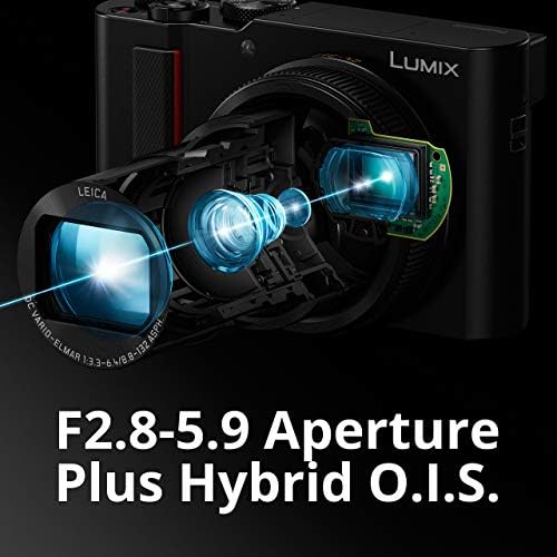 Panasonic Lumix ZS200, 15x Leica DC леќи со стабилизација, 20,1 мегапиксел, голем сензор за слаба светлина од 1 инч,