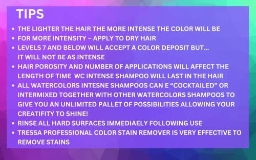 Акварели интензивно депонирање на бојата што го депонираат сулфат бесплатен шампон, одржува и ја подобрува бојата на косата 2-пакет