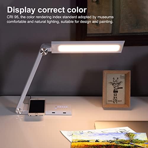 LED ламба за биро, ламба за табели за очила 96 предводени од ламбини 5 режими Контрола на допир, CRI/RA≥95 Office Home Table Light
