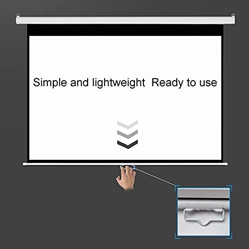 Екранот на проекторот Зелиде, Екран за проекција, 4: 3/16: 9 HD повлечен преносен со функција за само-заклучување, екран за проекција поставен