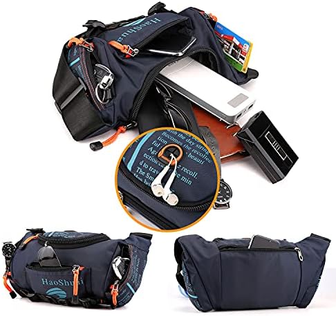 Водоотпорна фана пакет вкрстена торбичка за половината на половината со прилагодлива лента за патувања на колкот за мажи за планинарење, пешачење, патување, кампу?