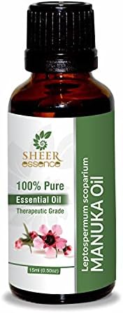 Есенцијално масло од масло од манука чисто природно неразредено неразвиено масло од терапевтско одделение 0,51 fl.oz