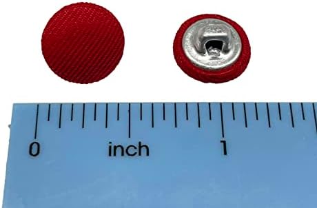 Мемволејска крпа од црвена ткаенина покриена со метални копчиња за тркалезни тела за костуми наметки кошули DIY шиење 10мм 10 парчиња