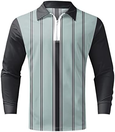 Машка кошула за голф за маж во Lmzaren Ретро боја на отворено улица кратки ракави со копче надолу облека за печатење Обична удобна маица