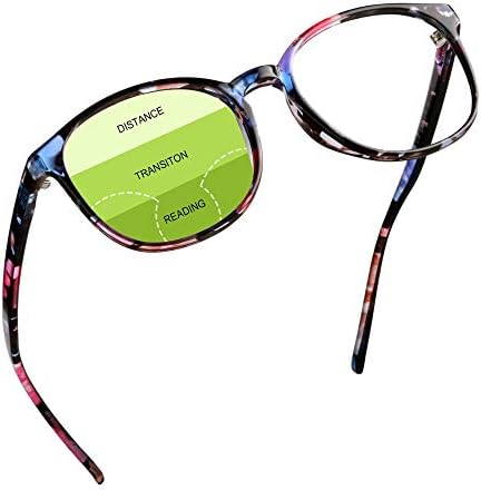 Јаин Презбиопичен прогресивно мултифокално читање очила, очила за блокирање на сина светлина, со јасни леќи за жени и мажи