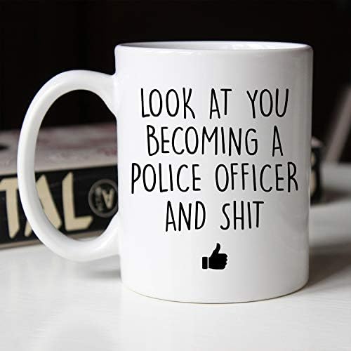 Јуник Дизајн Полициска Шолја За Кафе 11 Унца Полициска Академија Подароци За Дипломирање Полициски Службеници Подароци
