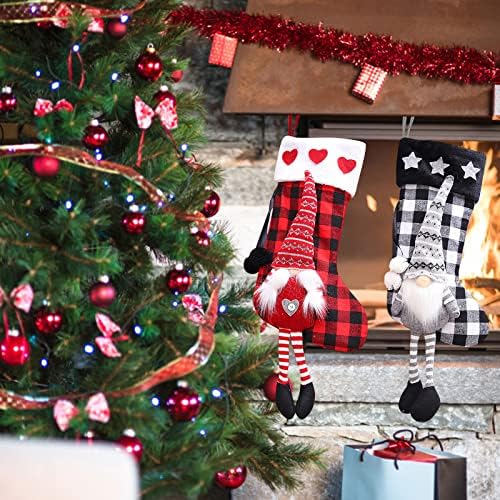 Божиќно порибување Големи Божиќни чорапи Декорација Дедо Мраз Снежајд ирваси порибување Божиќни украси и ледени карпи на забави