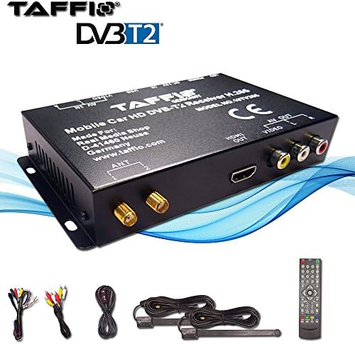 Taffio® Универзален АВТОМОБИЛ DVB-T2 H. 265 HD Дигитален Приемник MPEG2 MPEG4 240 KM/h ТВ СИГНАЛ