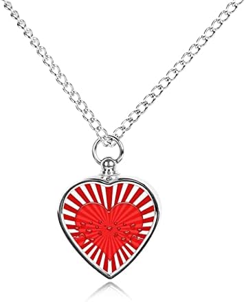 Јапонско знаме на срцето, урдан ѓердан срце сребро урна шкафчиња за чување накит за миленичиња пепел со комплет за полнење