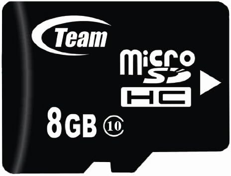8gb Класа 10 Microsdhc Тим Со Голема Брзина 20mb / Сек Мемориска Картичка. Пламнал Брза Картичка ЗА HTC ДОПИР крстарење телефон.