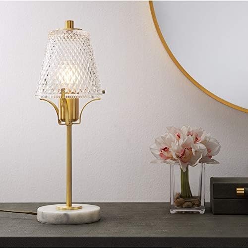 Но-лого вајклј пост-модерна мермерна стаклена табела ламба злато сјај Едноставно LED биро светла за дневна соба декор спална соба кревет во кревет