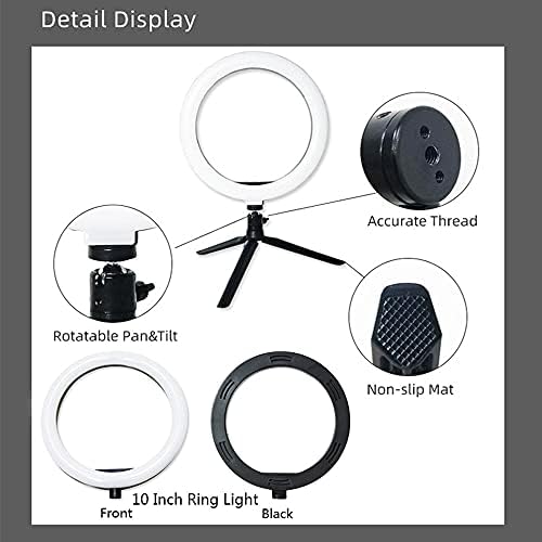 Волтута LED Ring Ring Studio Studio Studio Video Video Dimmable Lamp Start Stand Selfie Camera Thone Thone Forllight For Photography
