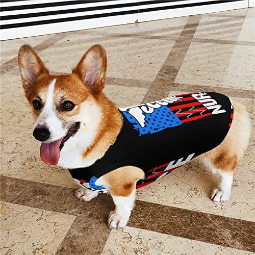 Медицинска сестра патриотска американска американска маица со знаме кучиња пулвер кучиња облека миленичиња џемпер јакна за мали средни