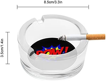 POW цигари пушачи стаклени пепелници за пепелници за декорација на таблети за домашни канцеларии