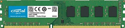 Клучна технологија 32 GB 240-PIN UDIMM DDR3 Комплет за меморија на серверот, CL = 11, неотворен, брзина од 1600 mt/s, не-ECC, 1.35V, 2048MEG