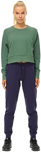 Ицизон исечена џемпер за жени, обични врвови на култури со долги ракави, пулвер за пролетна есен зима