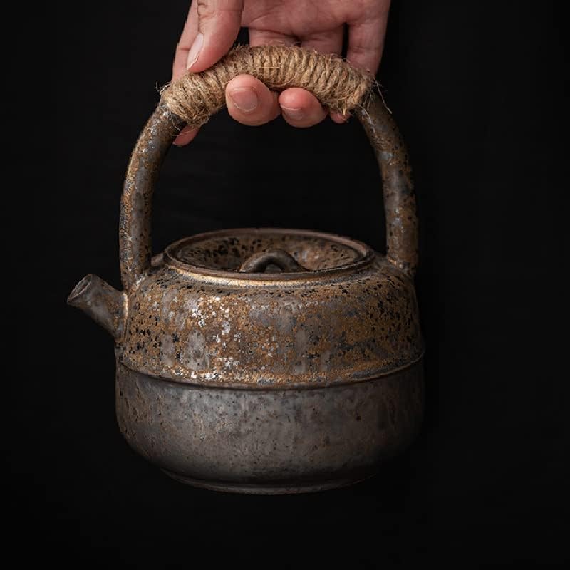 N/A печка ја смени ретро каменувачката когла со големини чајници рачно изработени керамика кунг фу, широка котел со топол чај