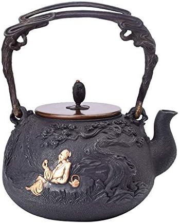 Котел со железо чај домашен чајник со вода со рачно изработено железо чајник старо железо чајник во јужна јапонски чајници, пибм,