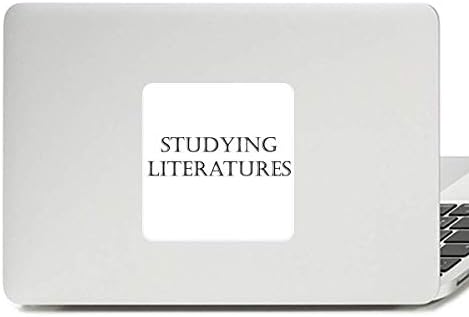 Кратка фраза проучувајќи литератури декорации за налепница на лаптоп винил пастер