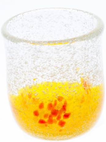 RGC тркалезна чаша, жолта, големина: дијаметар 2,0 x висина 2,2 инчи, чаша