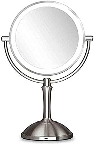 Суета Огледало Шминка Суета Огледало, Десктоп Двострано Огледало За Убавина Повеќекратно Зголемување Козметичко Огледало 360° Вртливо Огледало