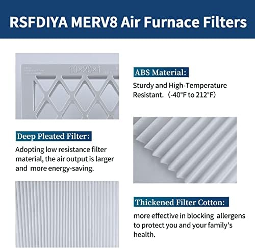 MERV 11 Материјал за 16x20x1 печка филтри &засилувач; Прочистување Запира Повеќето Честички И Некои Вируси 6 Пакет