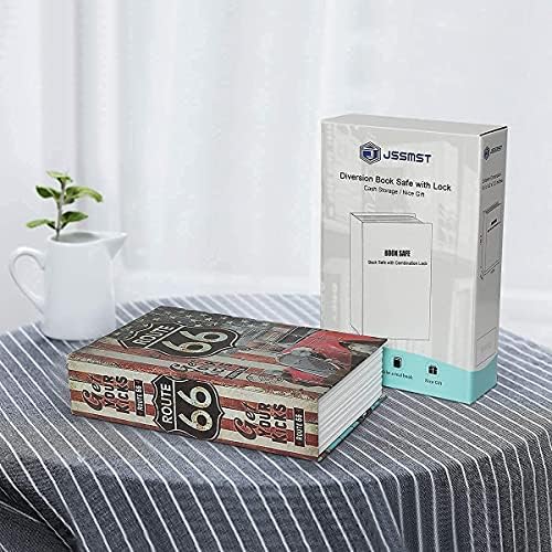 Книга за Пренасочување Jssmst Безбедно Со Комбинирана Брава, Тајна Скриена Безбедна Кутија За Заклучување За Домашна Канцеларија Кутија