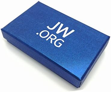 Јеховините Witness-jw.org подарок вратоврска клип и ревер игла сет-Квадрат-Со JW.ORG Кутија За Подароци Со Лого-Сребрена