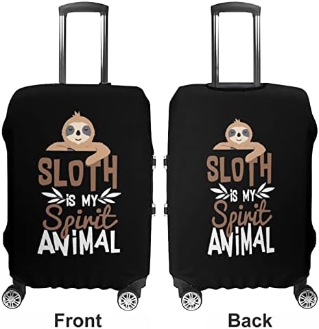 Мрзливиот дух за животински багаж покритие смешен патнички куфер заштитник куќиште за багаж