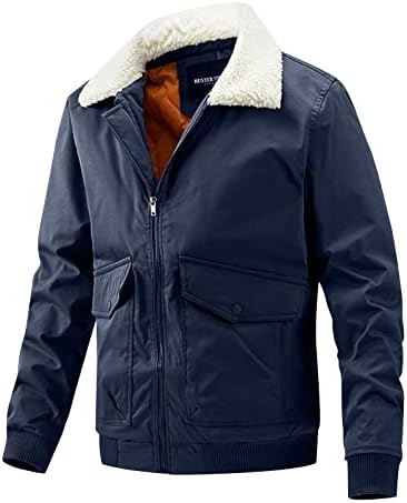 Uofoco со отворено палто Мажи мода со долги ракави палти забава зимска густа удобност зип-аплична удобност V вратот палта