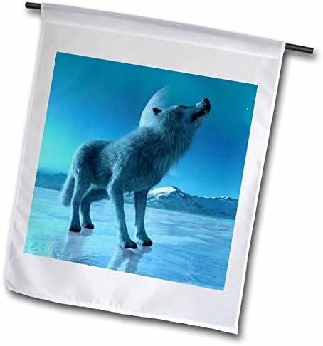 3дроуз Боем Графика Животно-Волк Завива на Арктикот Месечината-Знамиња