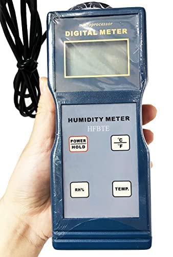 Hfbte HT-6290 Преносни Дигитални Lcd Дисплеј Хигрометар Термометар Влажност Монитор Со Рачни Висока Прецизност Температура Мерач Влажност Метар
