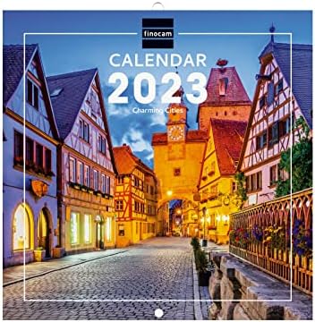 Финокам-Календар 2023 Меѓународни Ѕидни Слики Јануари 2023 - Декември 2023 Шармантна Интернационала