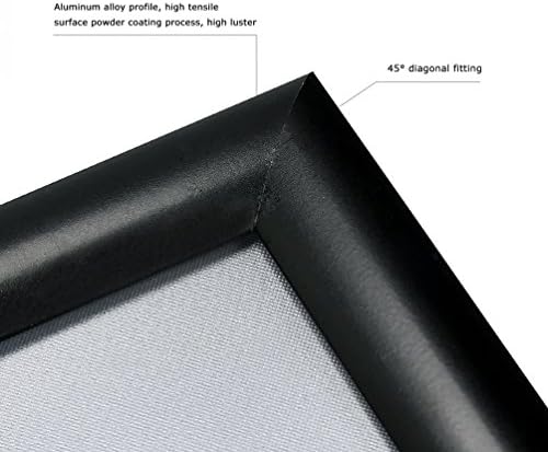 Suerui 24 x36 Постери рамка, рамка за црни знаци, рамка за прицврстување на алуминиум, профил од 1 , монтирање на wallидови.