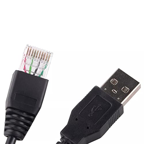 Замена на кабел за конзола USB до RJ50 10-пински AP9827 Замена на кабел за APC Smart UPS 940-0127B 940-127C 940-0127E со обликуван багажник