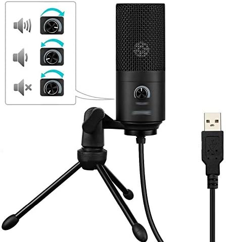Микрофон за снимање на метал USB кондензатор за метал, за лаптоп Windows Cardioid Studio за снимање вокал глас