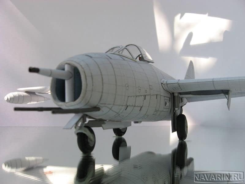 Поранешниот Советски Сојуз Миг Миг -9 борбен авион 3Д модел за модел на хартија играчки деца подароци