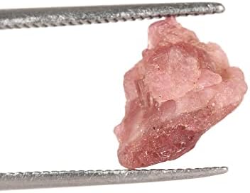 GemHub EGL овластен 4,85 ct. ААА+ Пинк турмалин камен груб лековит кристал за надавање некого, природен камен со мала големина