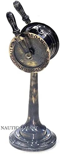 Telegraph telegraph oright на мотор на наутика, Наутички поморски декор, акцент и колекционерски фигурини со функционално bellвонче