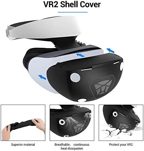 VR Додатоци Поставени За Playstation VR2, Psvr2 Слушалки Со PS5 VR 2 Заштитник На Објективот, Капакот На Перницата За Лице, Контролорот