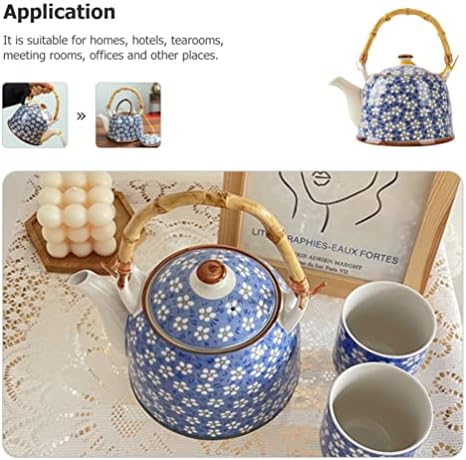 Ipetboom керамички чајник кафе сад вода котел од јапонски стил чај со чај со порцелан гроздобер цветен чај пивара тенџере со млеко диспензерот